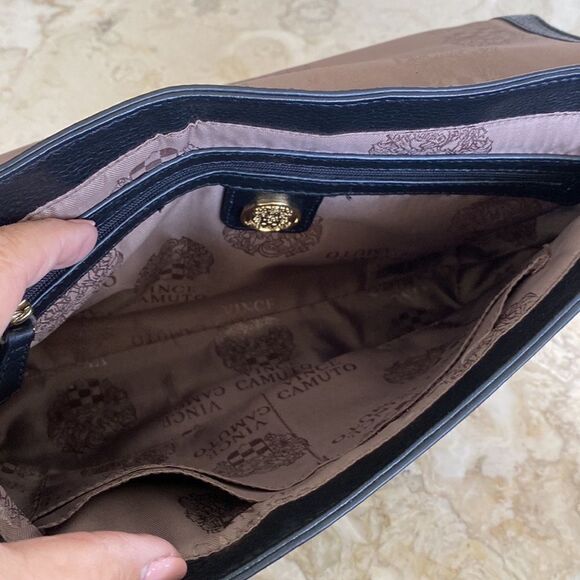 Vince Camuto Black Leather Satchel Shoulder Bag - Picture 11 of 15